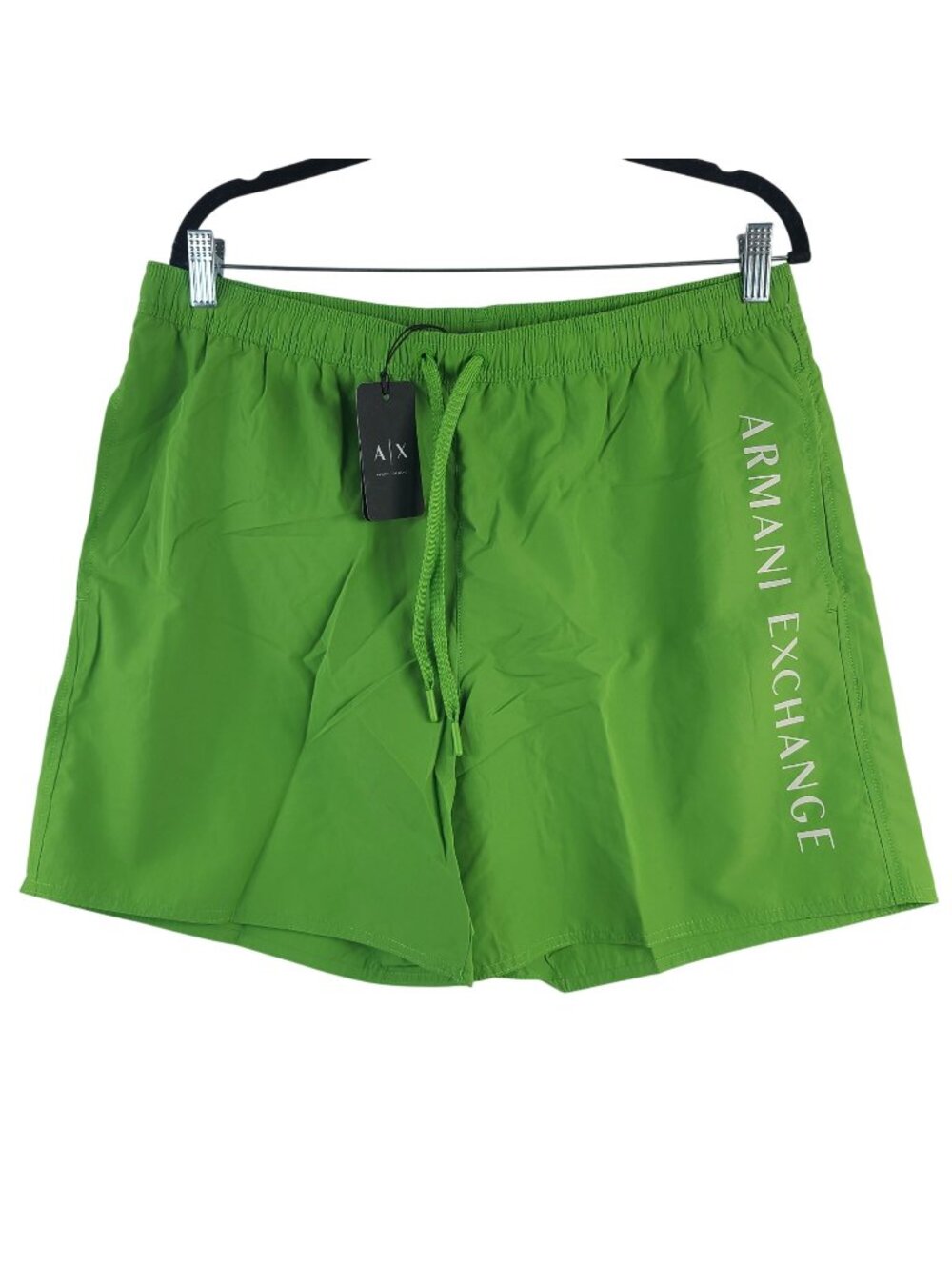 NEW Armani Exchange Men's Green Boxer Beachwear Swim Shorts Size L